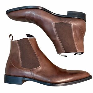 Mezlan Dark Brown Leather Ankle Boots Mens 9.5